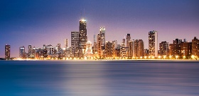 Chicago at night-2